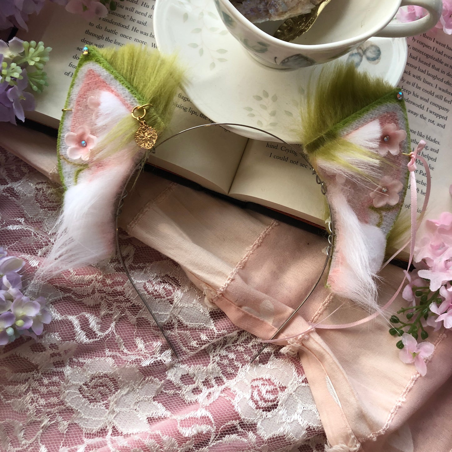 Forest Blossom Petite Kitten Ears ✨🌿
