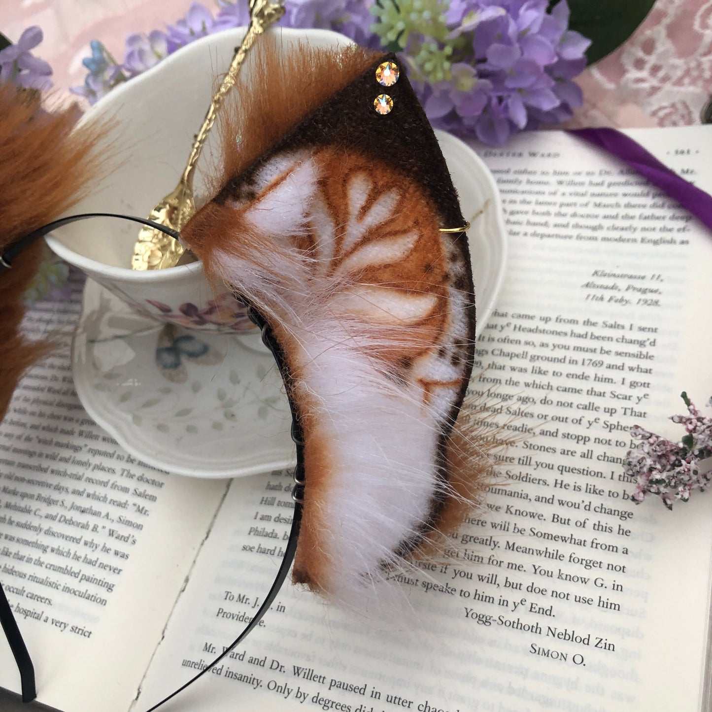 “Pumpkin Spice Latte” Petite Kitten Ears ✨🌿