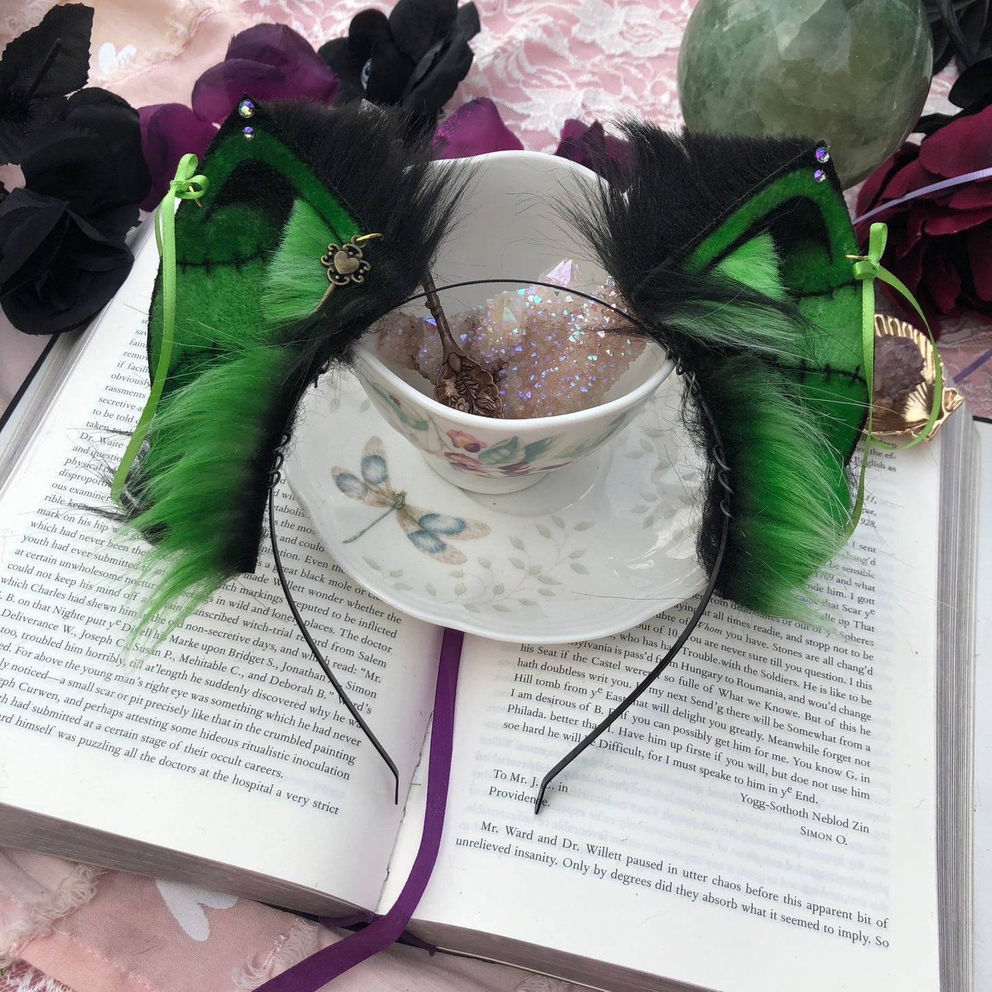 ‘In Stitches’ Petite Kitten Ears✨🌿
