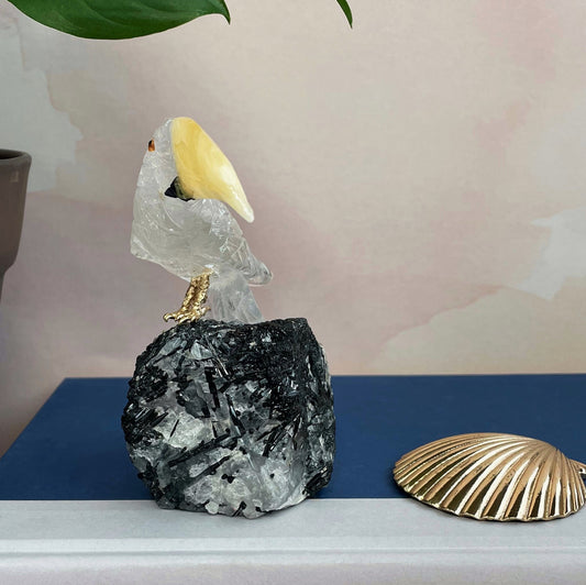 Clear Quartz Toucan