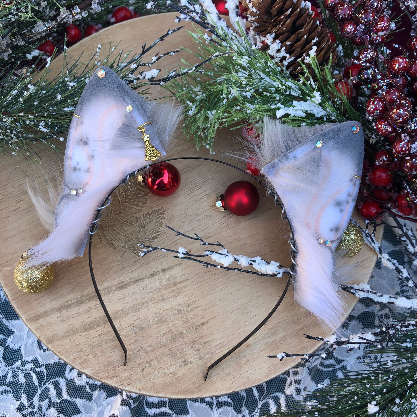 Grey Small Feline Ears ✨🌿