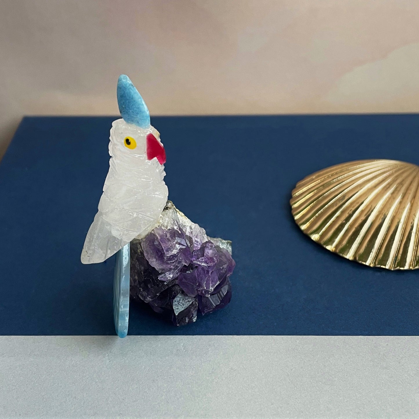 Rose Quartz Tropical Bird