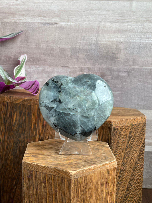 Labradorite Heart