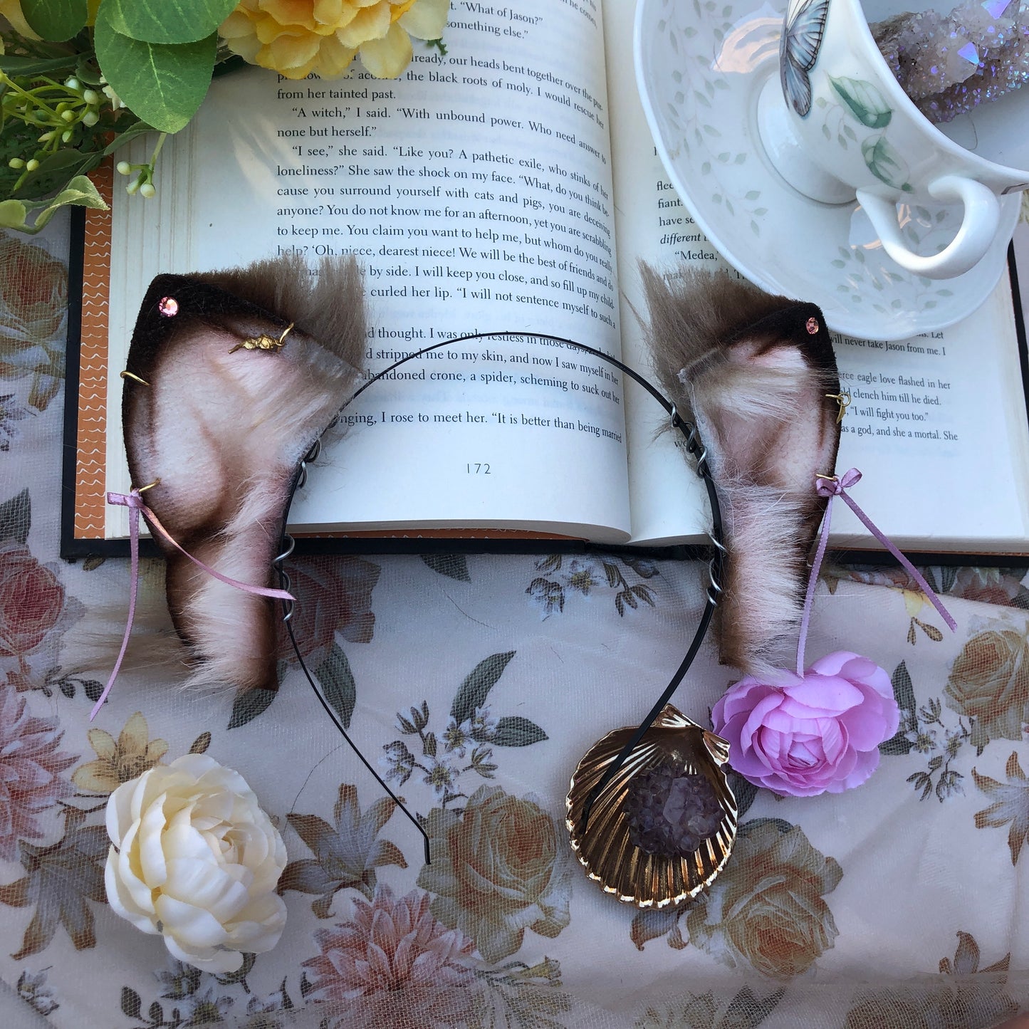 “On A Balcony” Baby Foxkit Ears (Wolfy Brown)✨🍃
