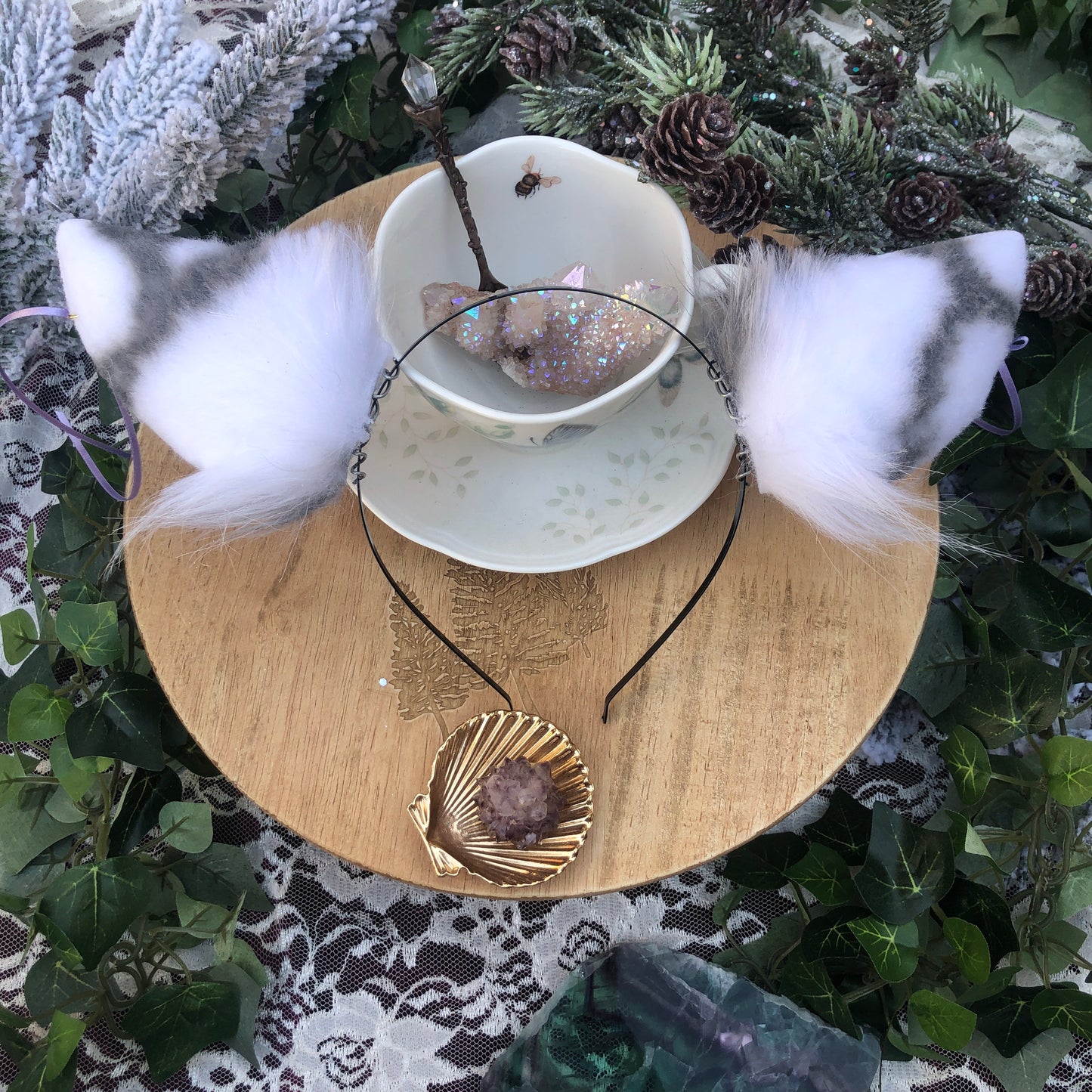 ‘Earl Grey’ Piebald Fawn Ears ✨🍃
