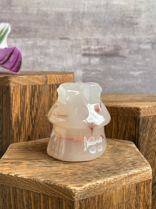 Flower Agate Mushroom Hut