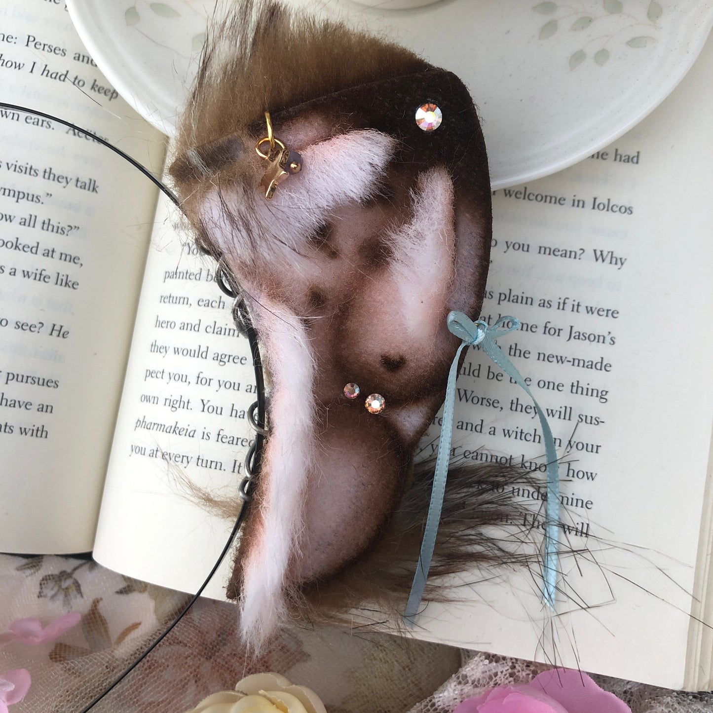 “Stars Around My Scars” Freckled Baby Foxkit Ears (Wolfy Brown)✨🍃