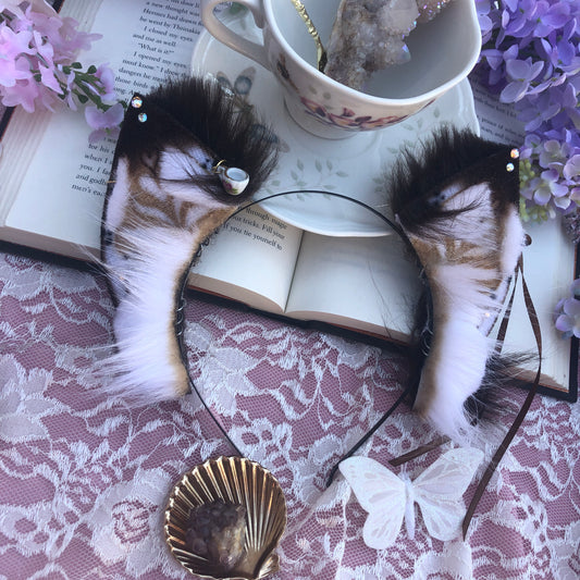 “Café Mocha” Fox Kit Ears for Bunny✨🌿
