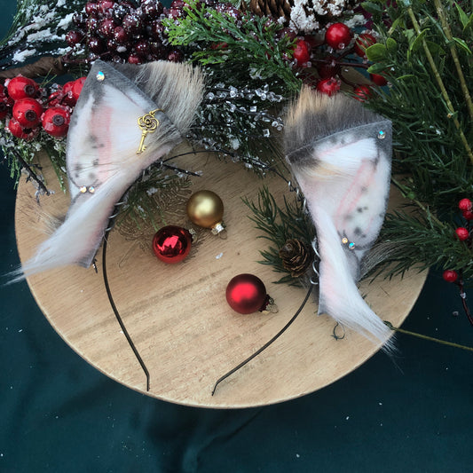 Grey Baby Foxkit Ears ✨🌿