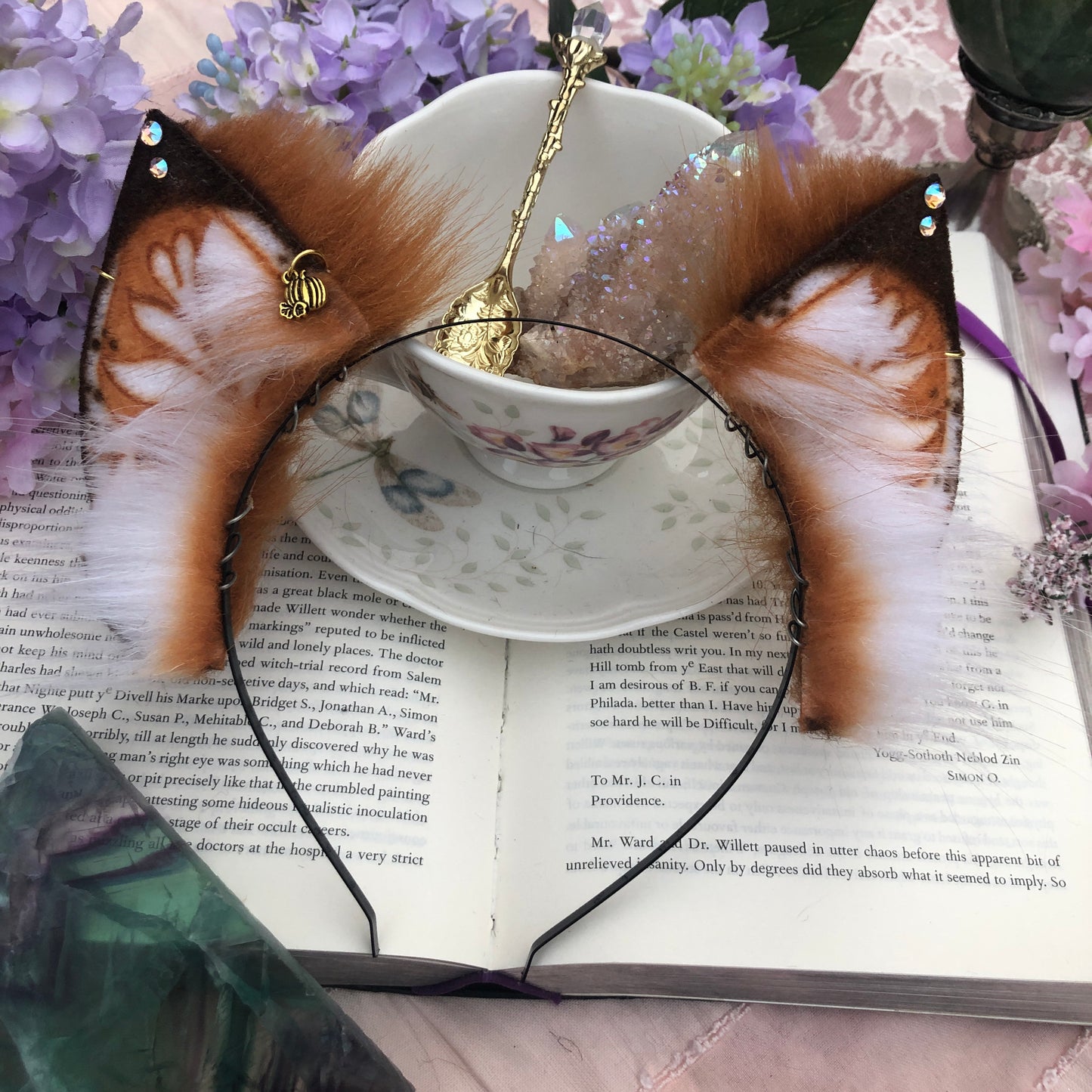 “Pumpkin Spice Latte” Petite Kitten Ears ✨🌿