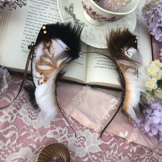 Mismatched Latte Fox Kit Ears ✨🌿