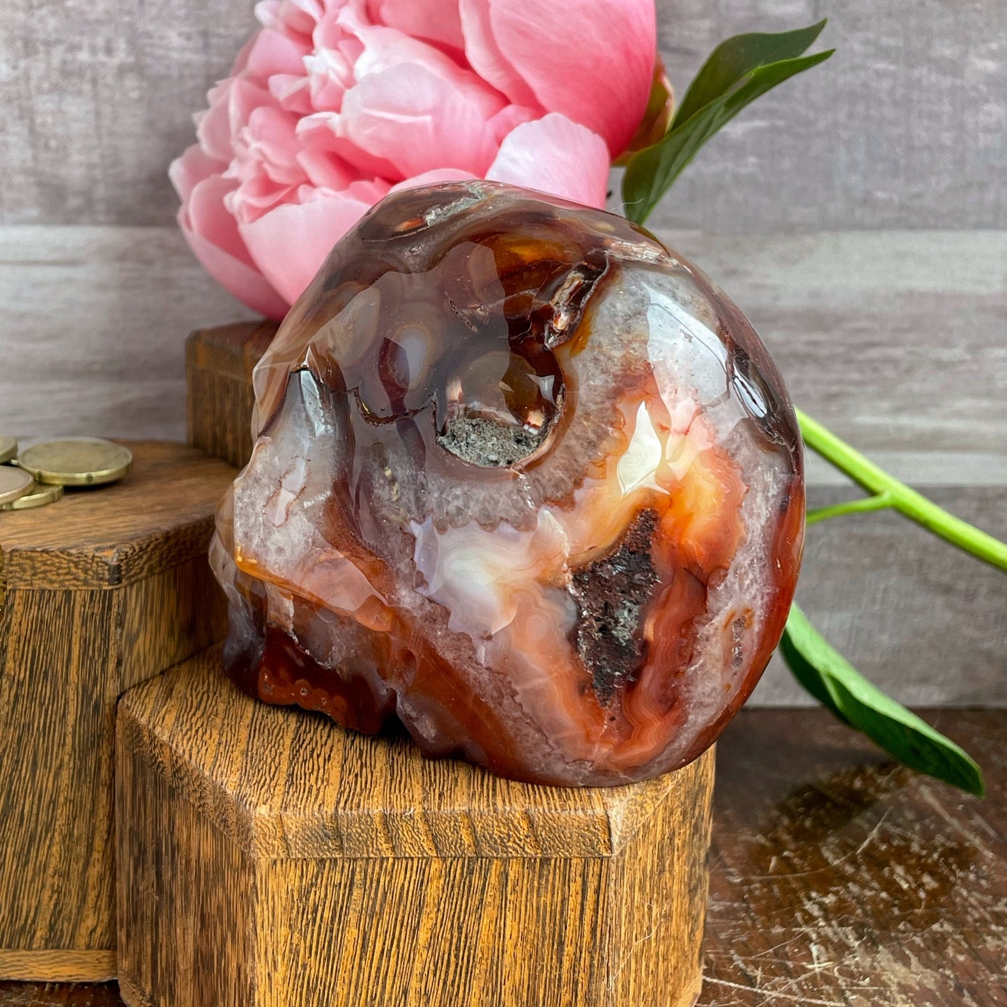 Carnelian Skull