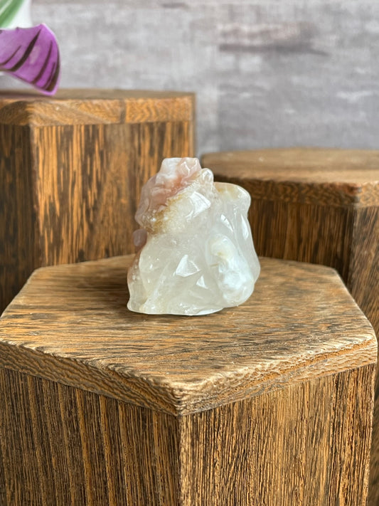 Flower Agate Nine Tailed Fox