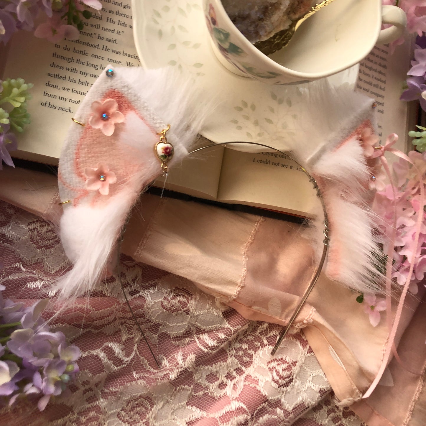 Blush Blossom Petite Kitten Ears ✨🌿