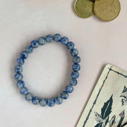 Blue Dalmatian Jasper Bracelet