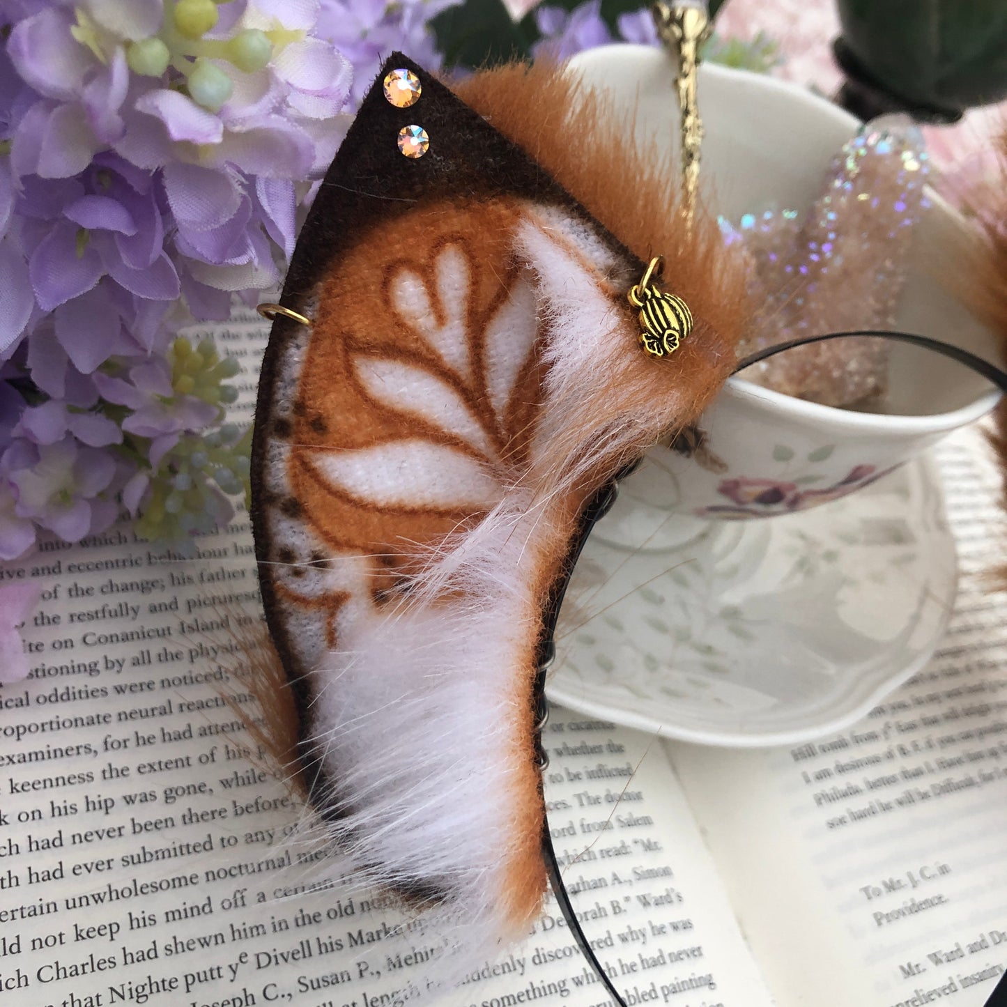 “Pumpkin Spice Latte” Petite Kitten Ears ✨🌿