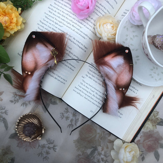 “Slow Burn” Petite Foxkit Ears (Red Fox) ✨🍃