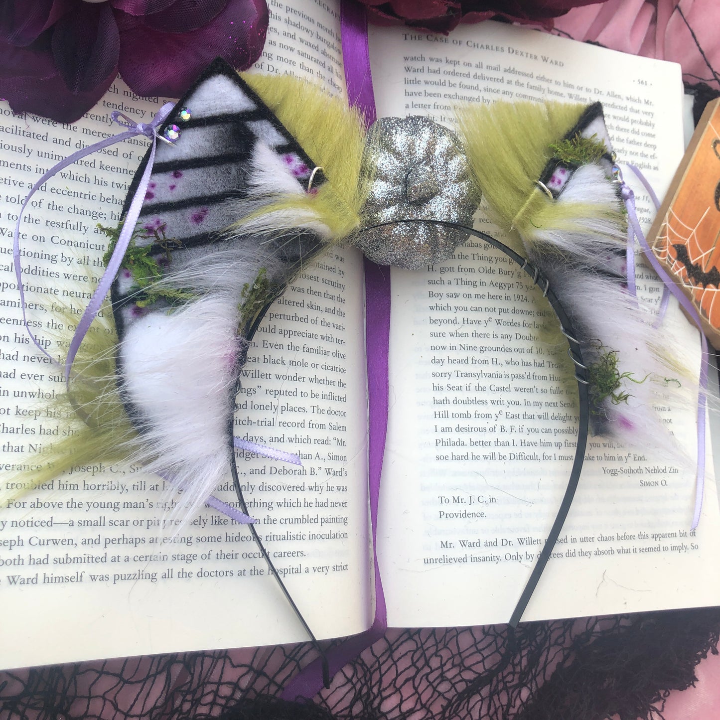 Beetlejuice Petite Kitten Ears for @scarredanimals.exe 🎃✨🌿
