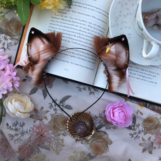 “To The Garden” Kitten Ears (Red Fox)✨🍃