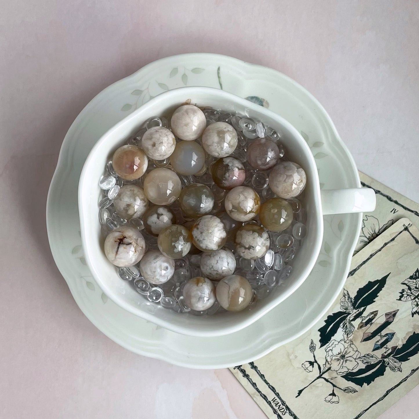 Flower Agate Mini Sphere