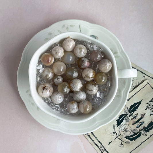 Flower Agate Mini Sphere