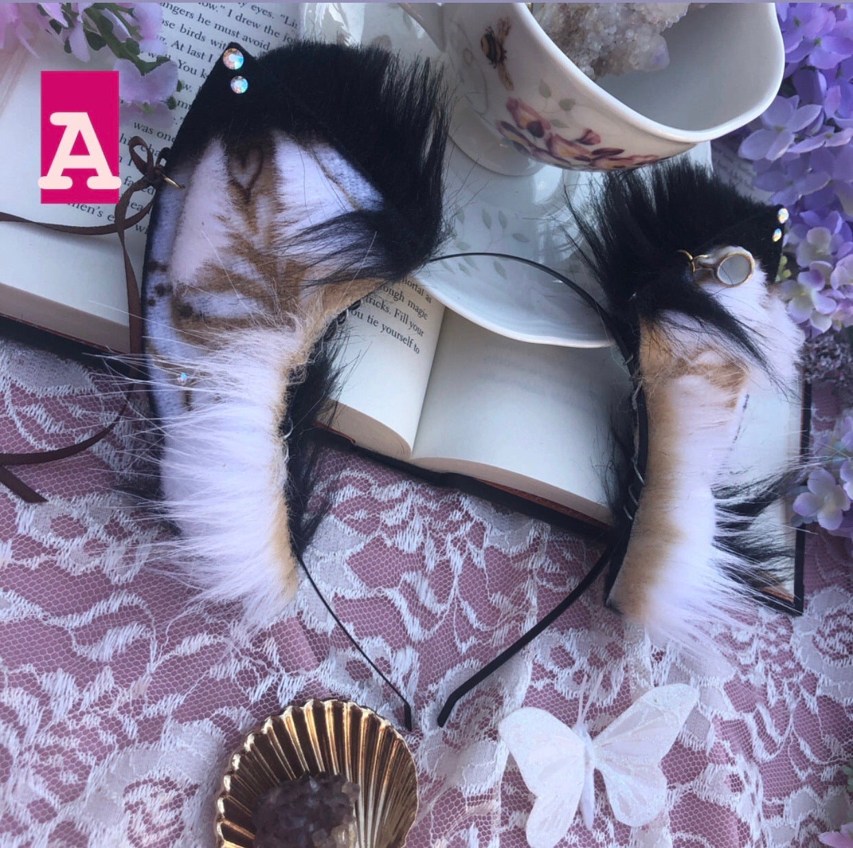 “Cappuccino” Fox Kit Ears for Luciana ✨🌿