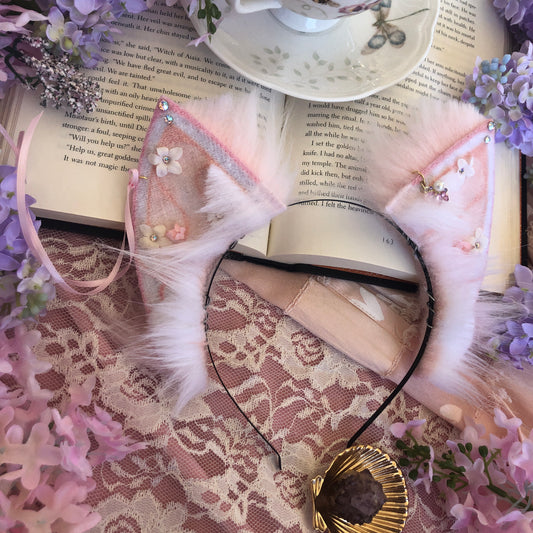 “Adorned in Flowers” Pink Kitten Ears ✨🌿