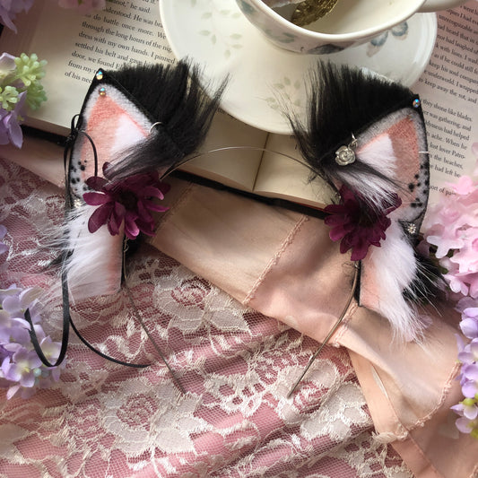Tuxedo Petite Kitten Ears ✨🌿
