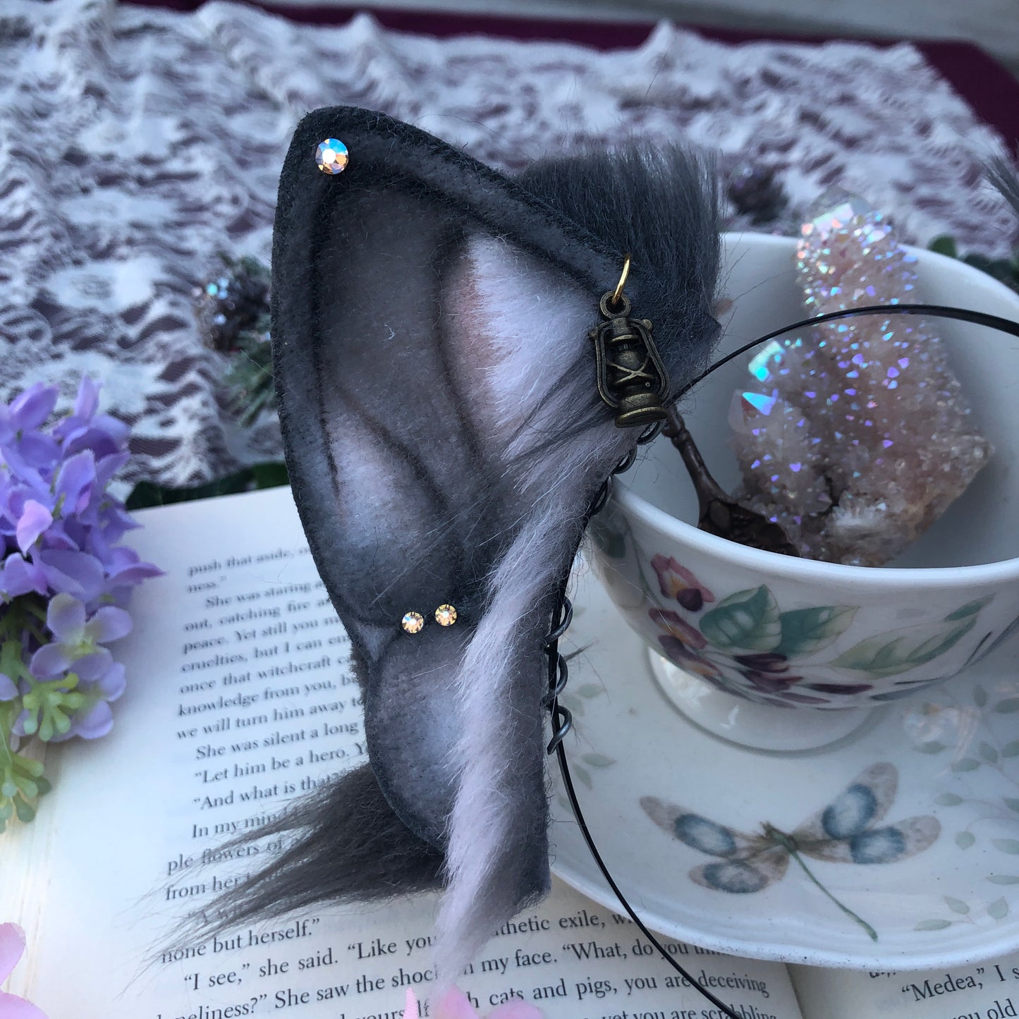 “After Dark” Russian Blue Kitten Ears ✨🍃