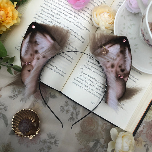 “Dorothea” Fluffy Petite Foxkit Ears (Tawny Brown) ✨🍃