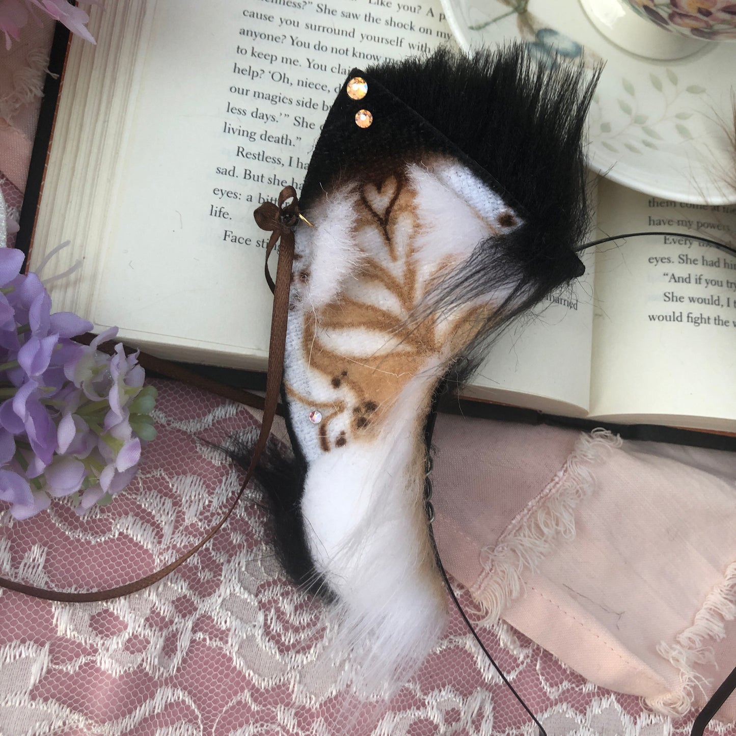 Mismatched Latte Fox Kit Ears ✨🌿