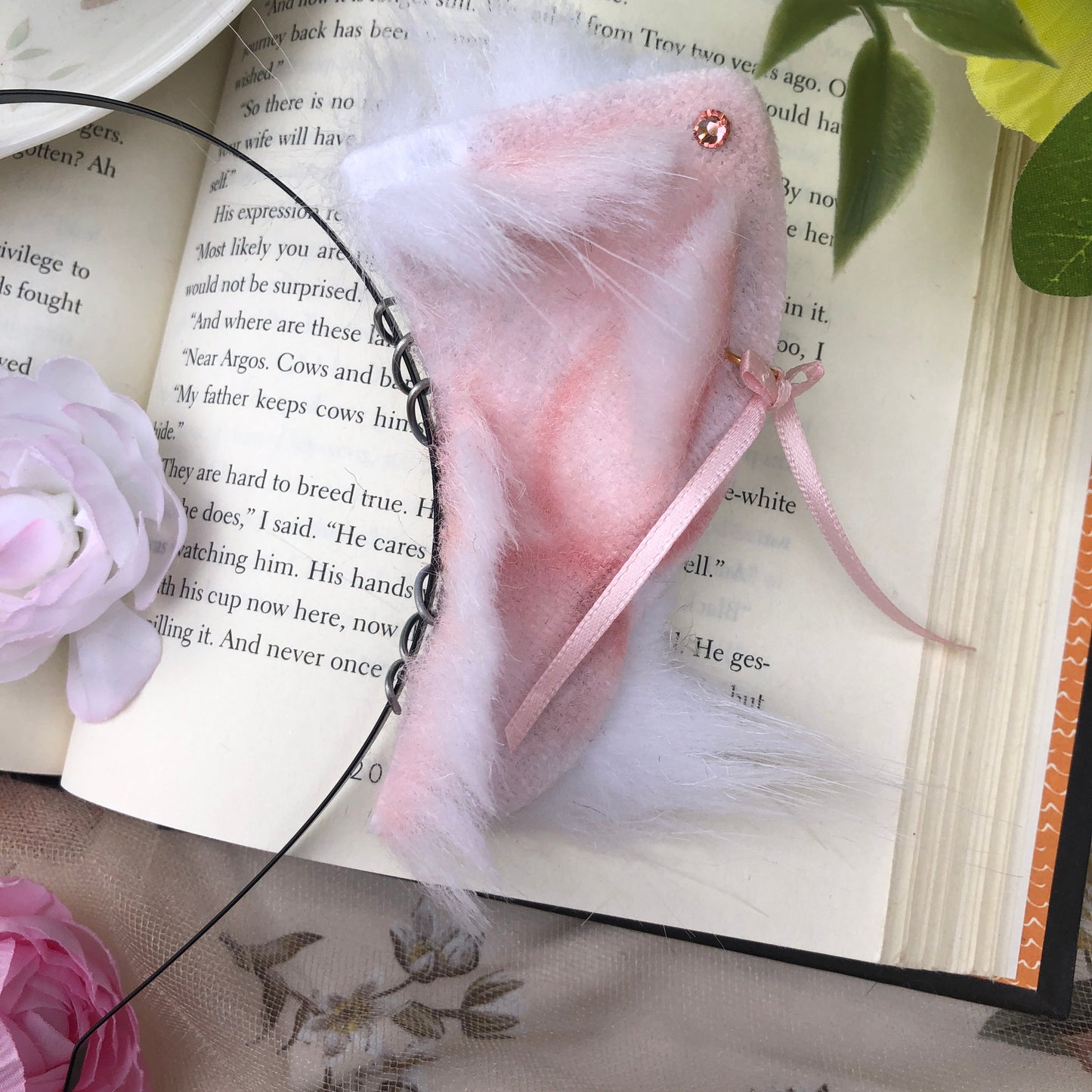 “New Skies” Baby Foxkit Ears (White) ✨🍃