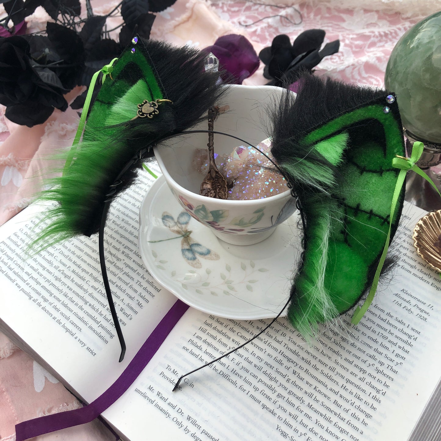 ‘In Stitches’ Petite Kitten Ears✨🌿