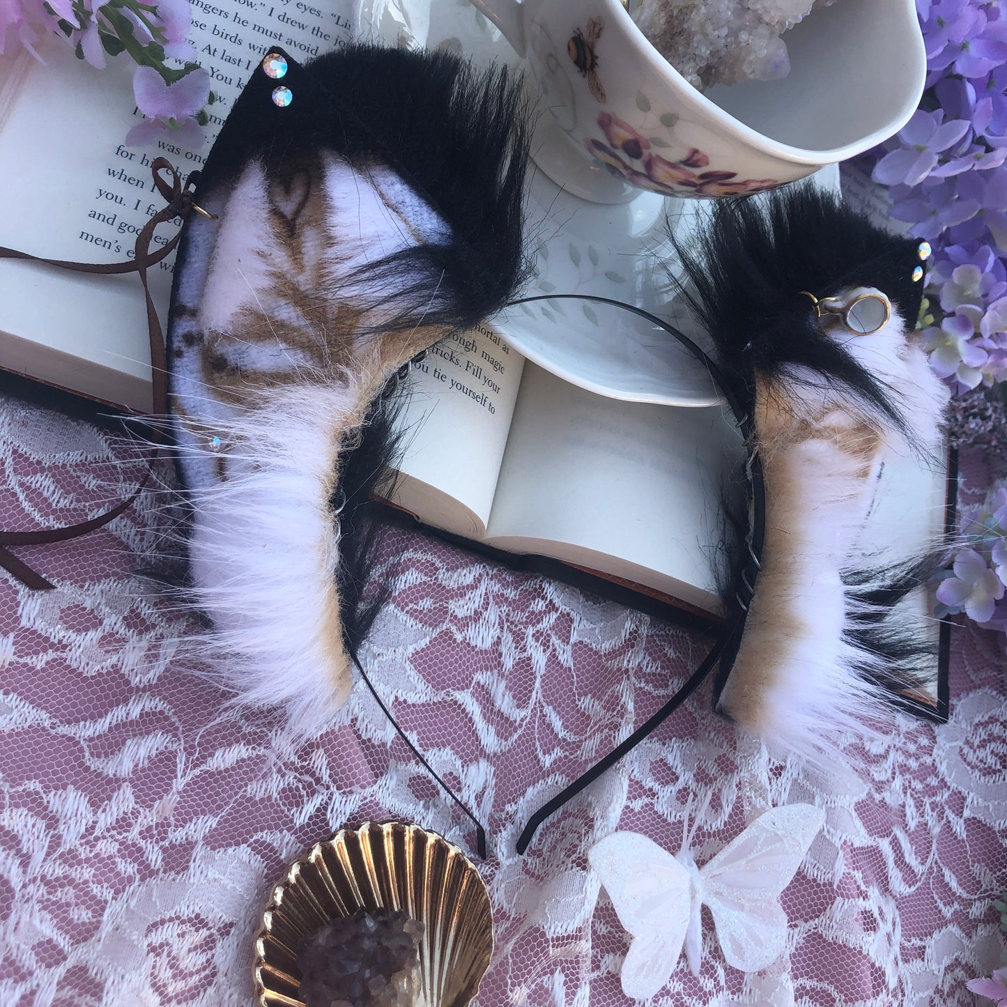 “Cappuccino” Fox Kit Ears for Luciana ✨🌿