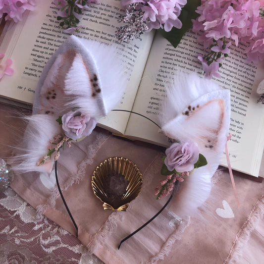‘Enchanted Forest’ Fox Ears (White)✨🌿