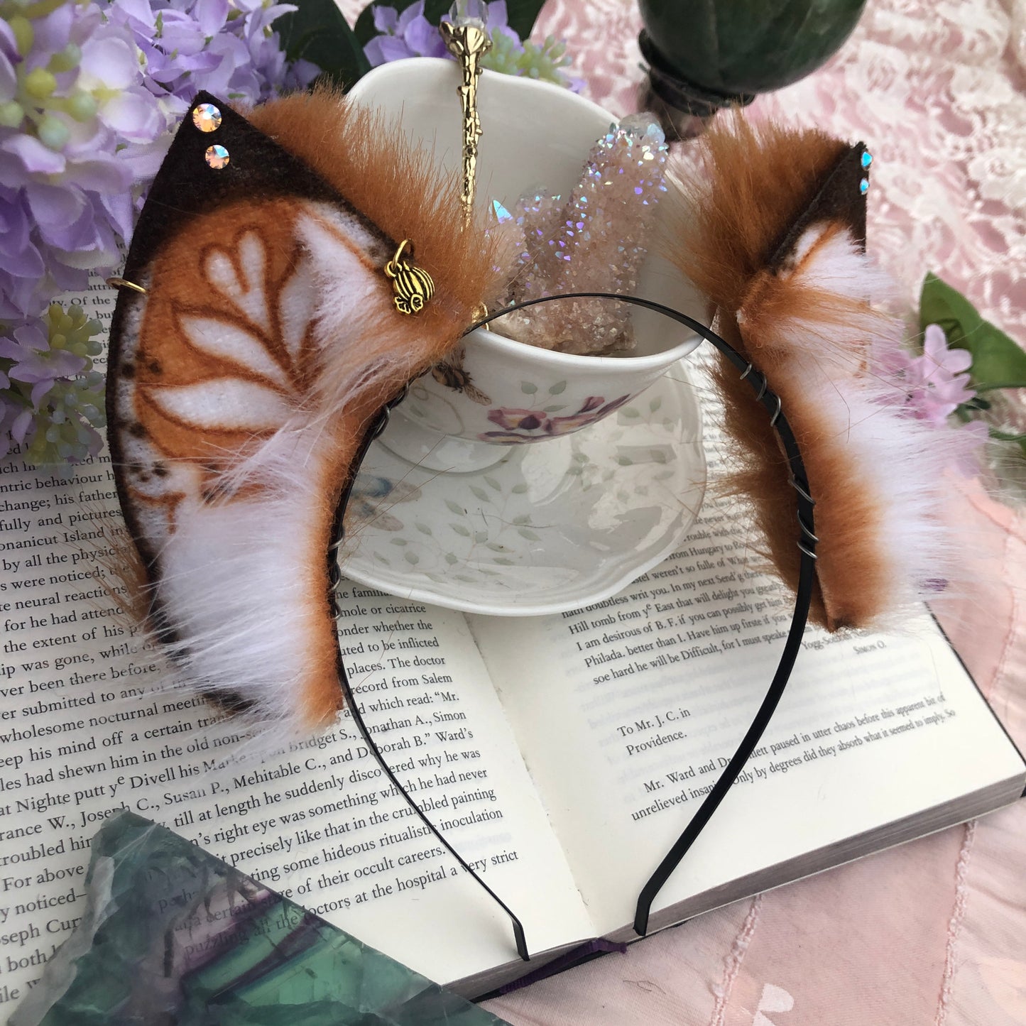 “Pumpkin Spice Latte” Petite Kitten Ears ✨🌿