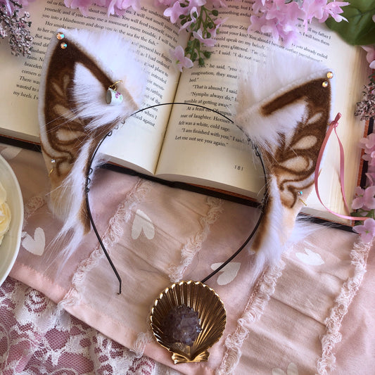 “White Chocolate Mocha” Kitten Ears ✨🌿