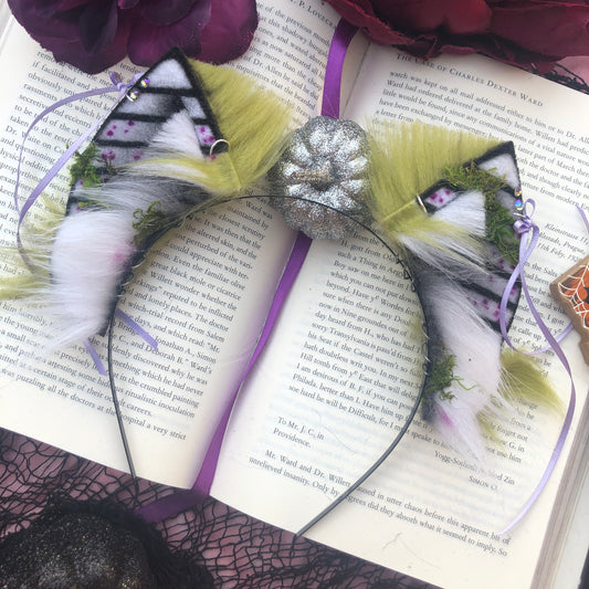 Beetlejuice Petite Kitten Ears for @scarredanimals.exe 🎃✨🌿