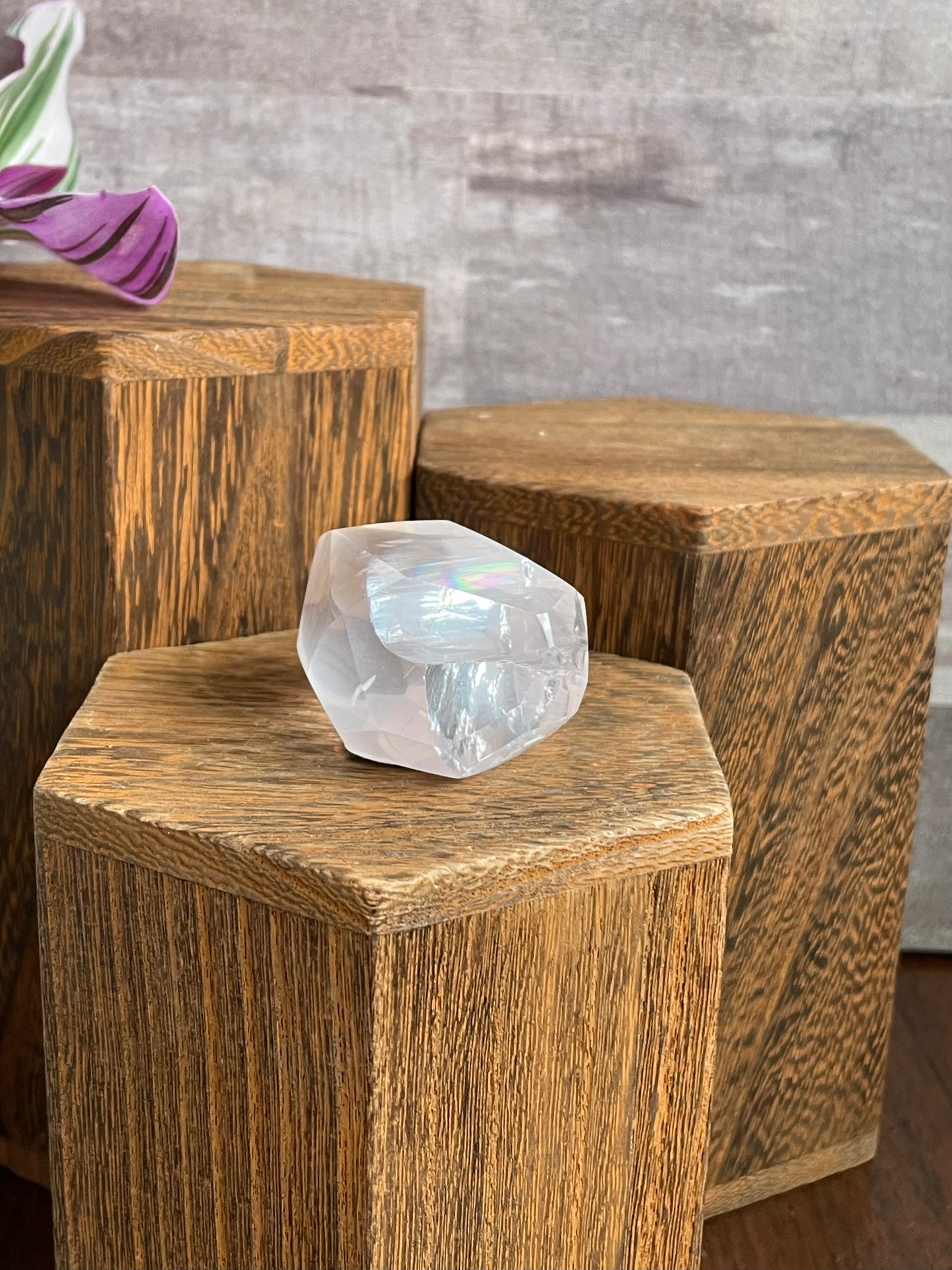 Rainbow Rose Quartz Gem