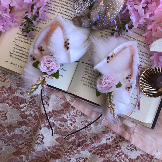 ‘Enchanted Forest’ Fox Ears (White)✨🌿