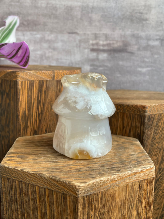 Flower Agate Mushroom Hut
