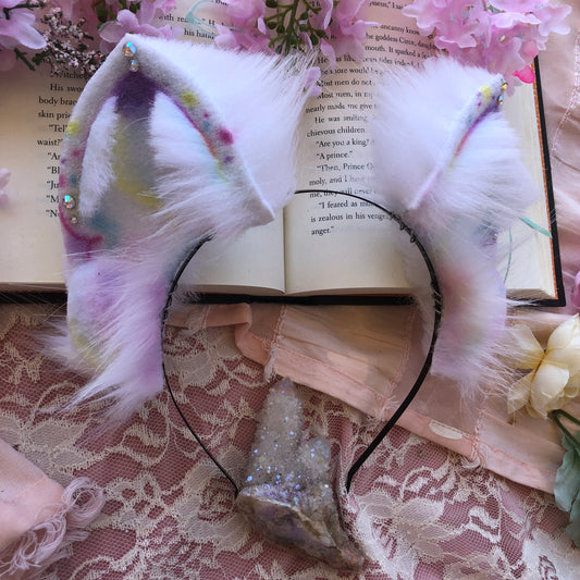 ‘Speckled Holographic’ Fox Ears ✨🌿