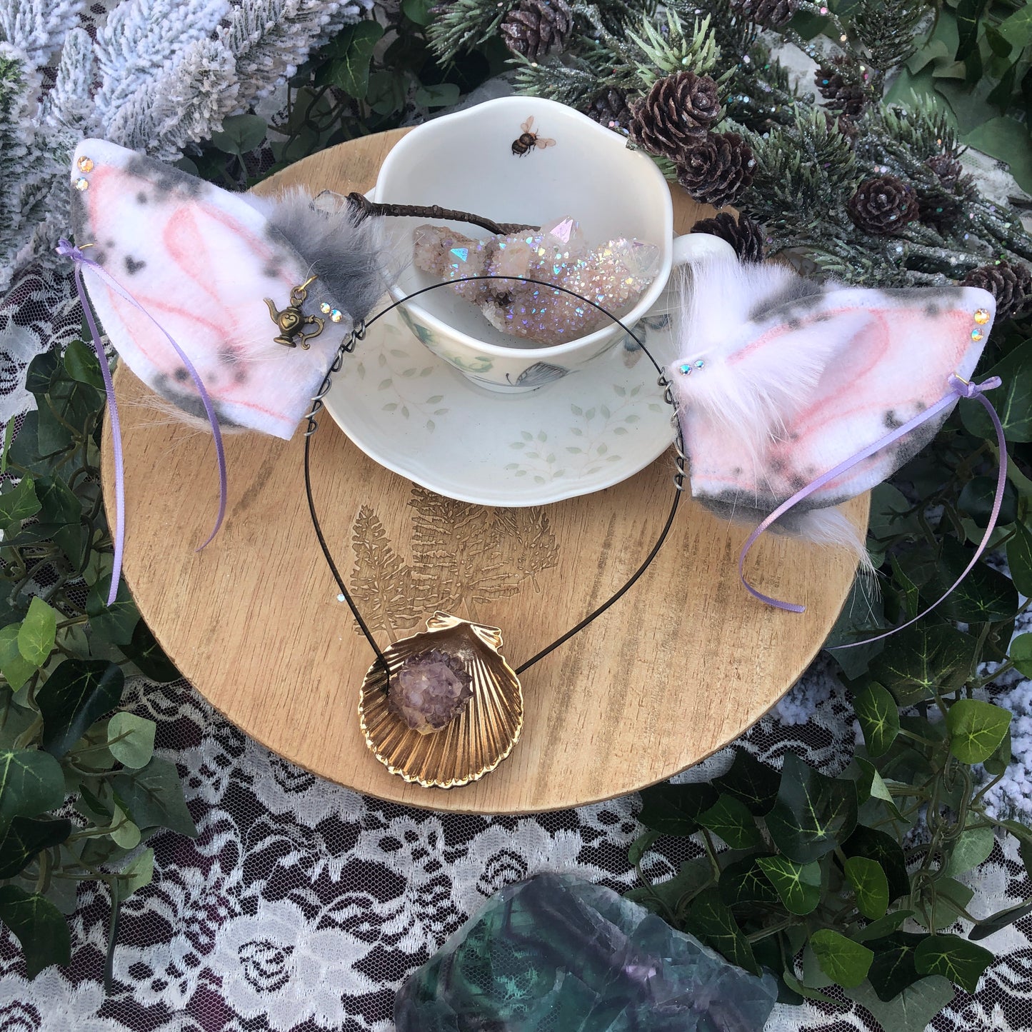 ‘Earl Grey’ Piebald Fawn Ears ✨🍃