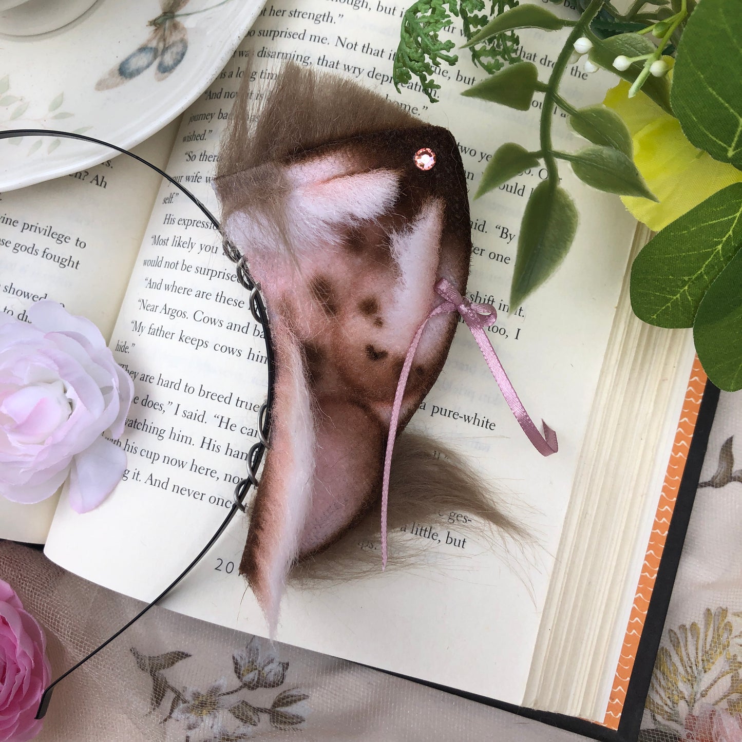 “Dorothea” Freckled Baby Foxkit Ears (Tawny Brown) ✨🍃