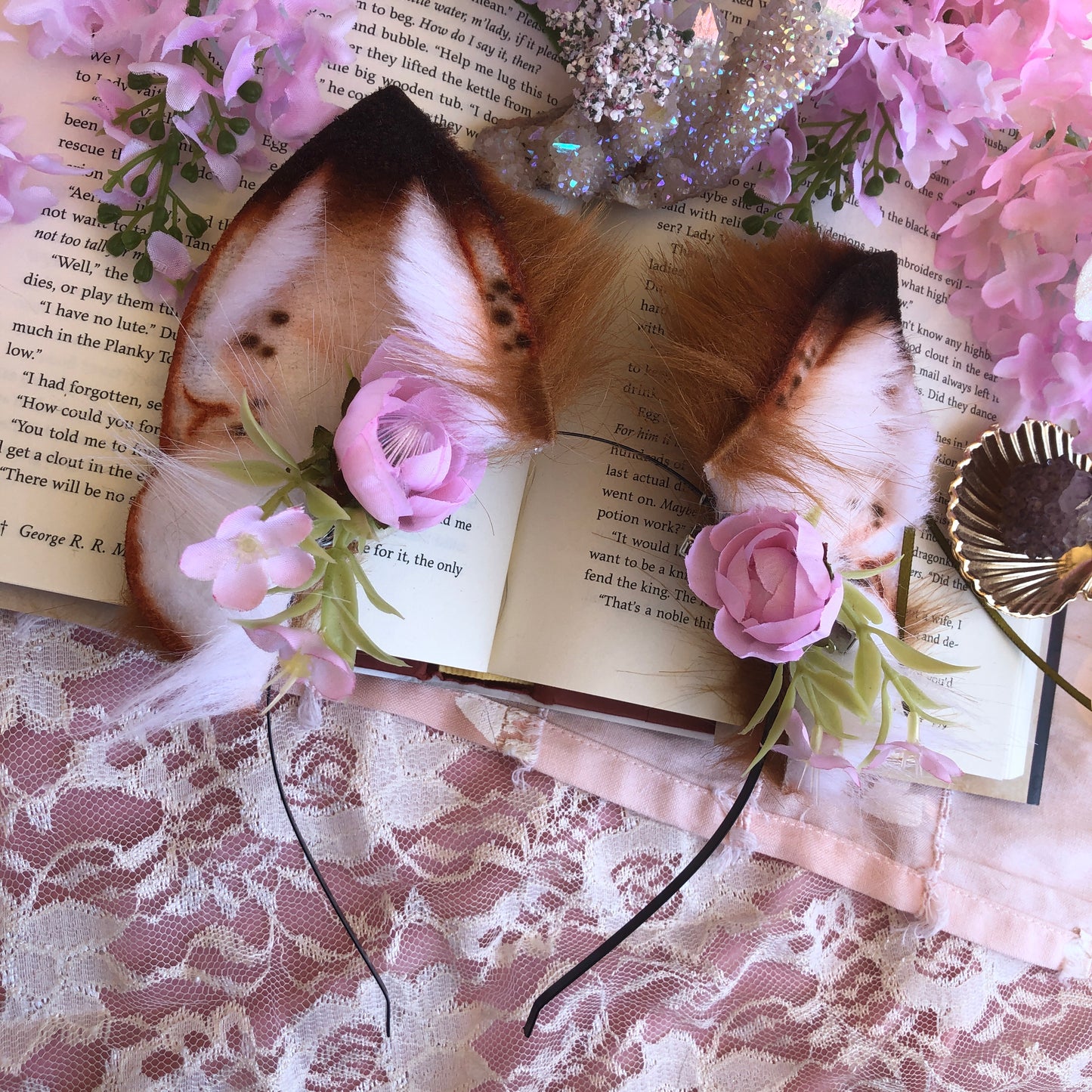 ‘Enchanted Forest’ Fox Ears (Auburn) ✨🌿