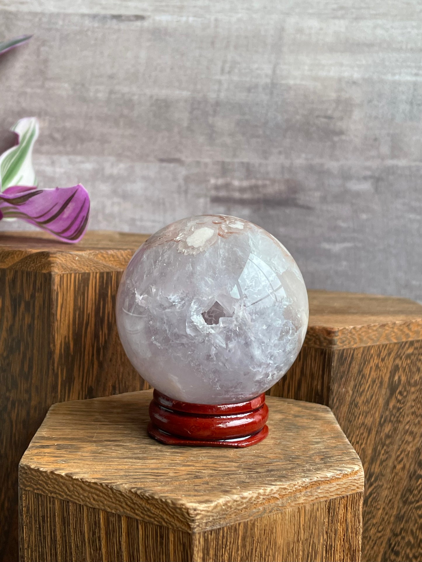 Flower Agate Sphere