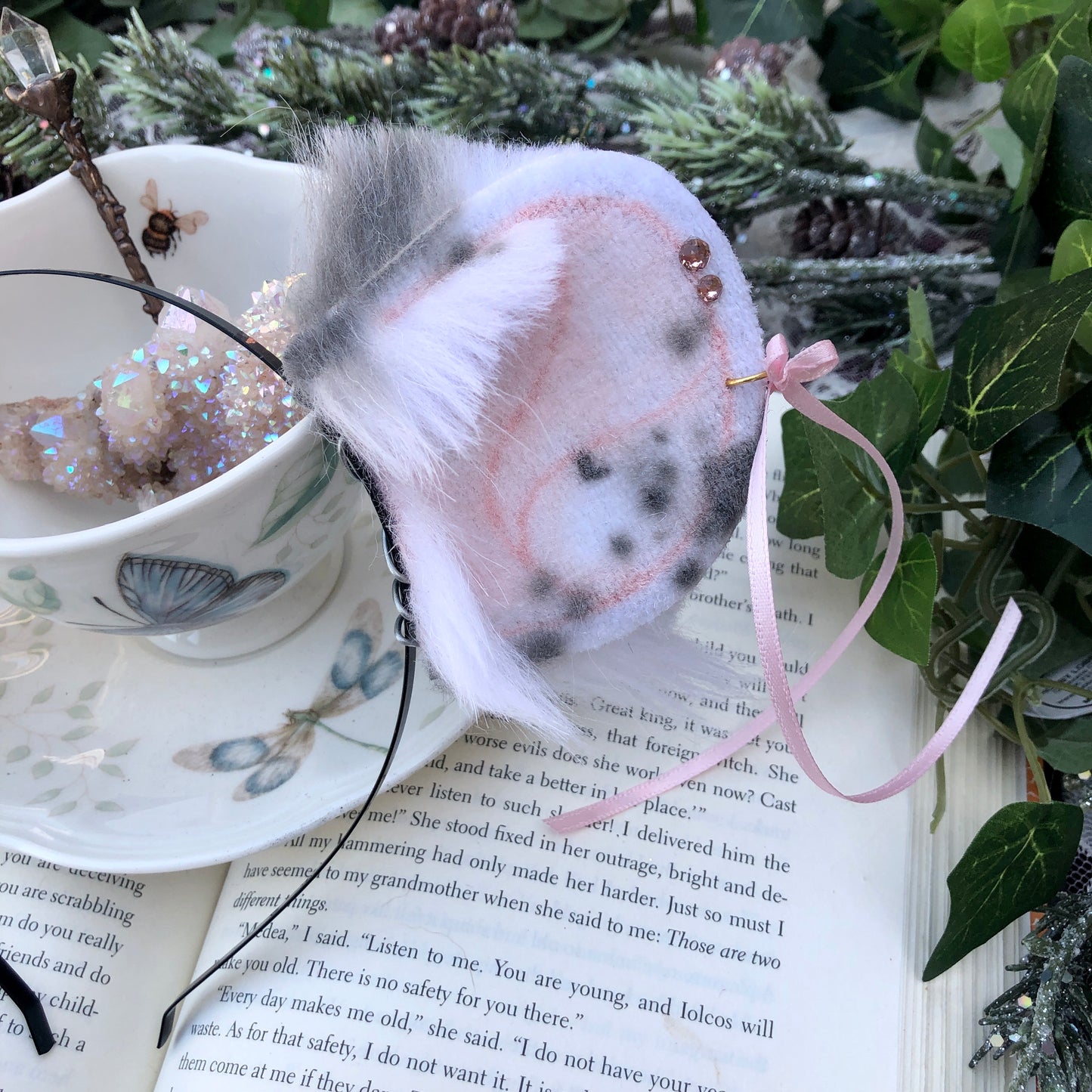 ‘A Dazzling Haze’ Grey Rattie Ears ✨🍃