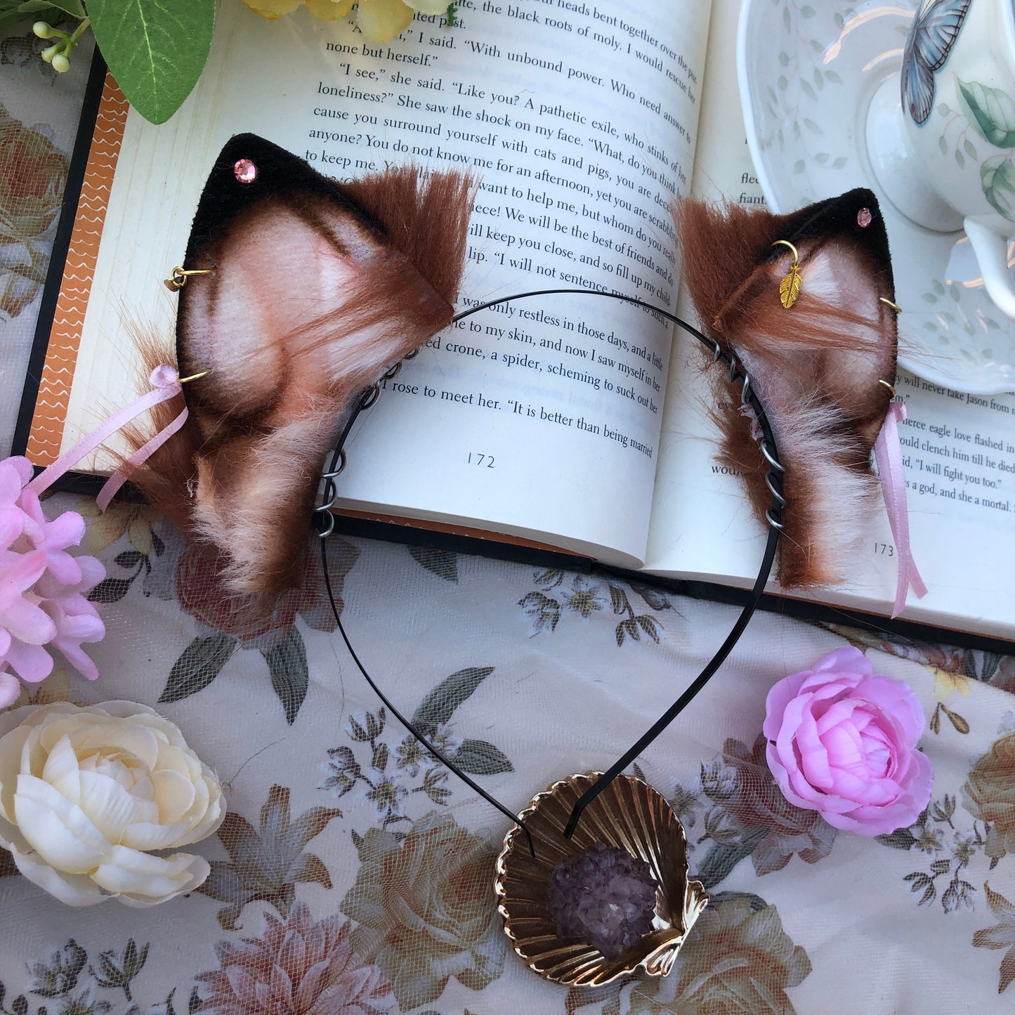 “To The Garden” Kitten Ears (Red Fox)✨🍃