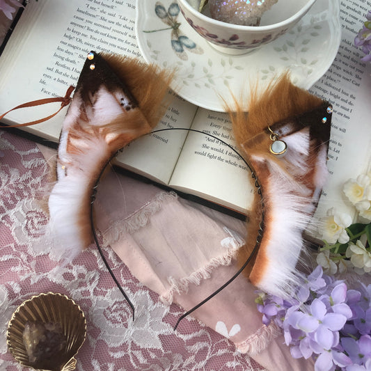 “Pumpkin Spice Latte” Fox Kit Ears ✨🌿