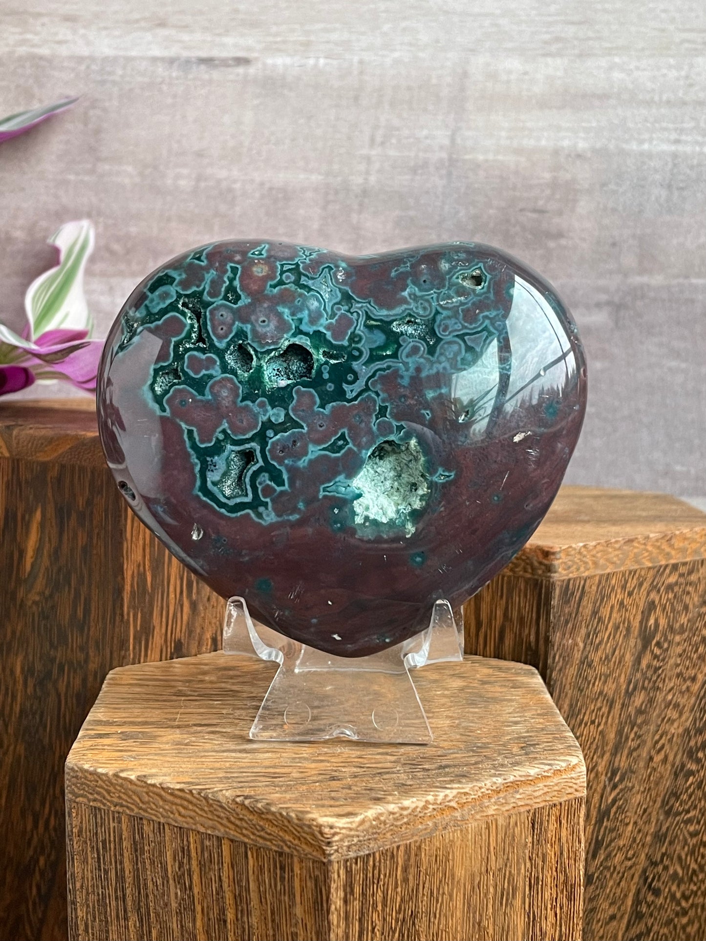 Ocean Jasper Heart